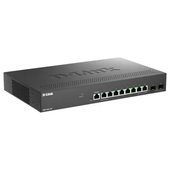 D-Link DMS-1250-10S/E tīkla komutators Pārvaldīts 2.5G Ethernet (100/1000/2500) Melns
