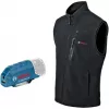 Bosch GHV 12+18V XA Professional apsildāma veste M izmērs melna ar lādētāju un akumulatoru