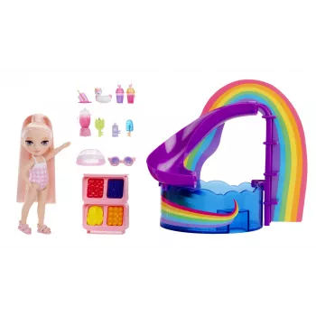 Rainbow High Little Pool Day ar Sārtvaidzi spēļu komplekts, modes lelle, sieviešu dzimuma, 4 gadi, 140 mm, daudzkrāsaina