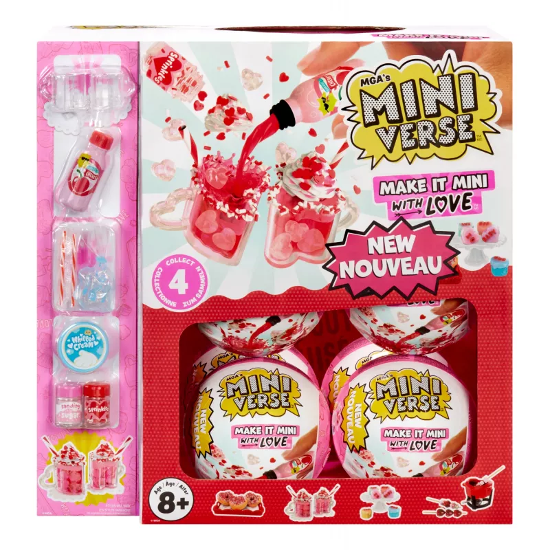 Miniverse Make It Mini Love in PDQ, 8 gadi, Daudzkrāsains, Plastmasa