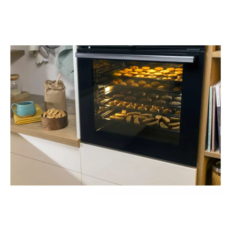 Iebūvējamā elektriskā cepeškrāsns Gorenje BIGSPACE 77 L 3500 W — balta, skārienvadība un rotācijas vadība, halogēna lampa