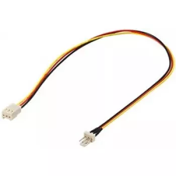Goobay PC ventilatora strāvas pagarinātāja kabelis 3-pin spraudnis/ligzda 0,3 m