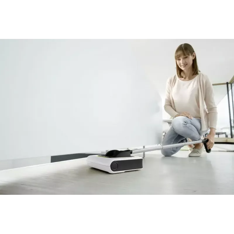 Elektriskā slota Karcher KB 5 — bezvada Li‑Ion 3.6V, 30 min darbības laiks, 230 mm platums, bez putekļu maisa 0.37 L
