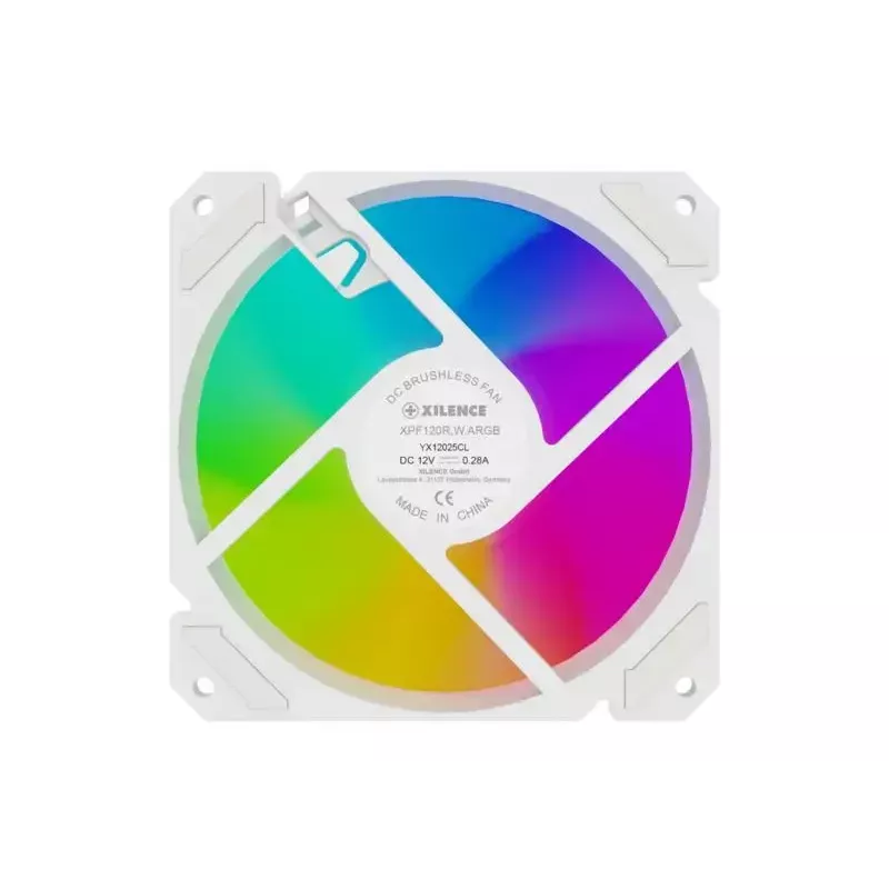 Korpusa ventilators XILENCE XF066 120mm PWM ARGB balts — XPF120R.W.ARGB