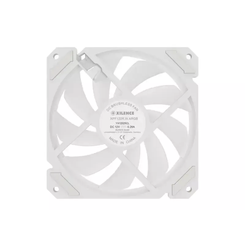 Korpusa ventilators XILENCE XF066 120mm PWM ARGB balts — XPF120R.W.ARGB