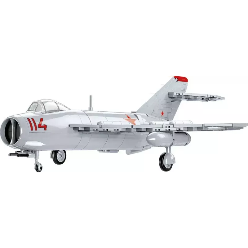 Celtniecības rotaļlieta Cobi MiG-17 NATO kods Fresco modelis 5823 – ķieģeļu komplekts no Cobi