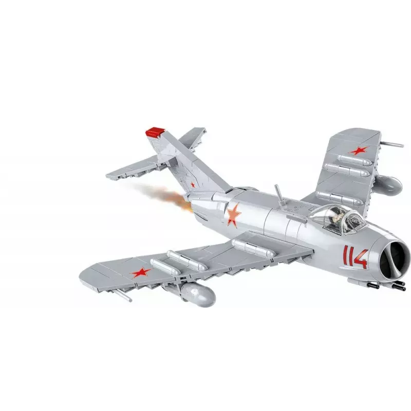 Celtniecības rotaļlieta Cobi MiG-17 NATO kods Fresco modelis 5823 – ķieģeļu komplekts no Cobi