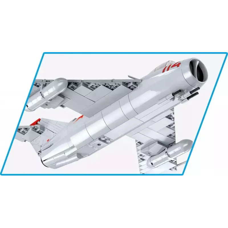 Celtniecības rotaļlieta Cobi MiG-17 NATO kods Fresco modelis 5823 – ķieģeļu komplekts no Cobi