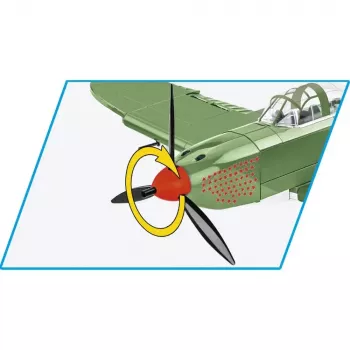 Cobi konstruktors Bell P-39Q Airacobra olīvzaļš modeļa komplekts no Cobi