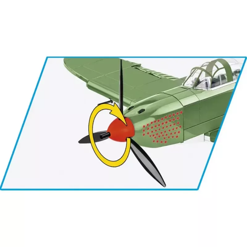 Cobi konstruktors Bell P-39Q Airacobra olīvzaļš modeļa komplekts no Cobi