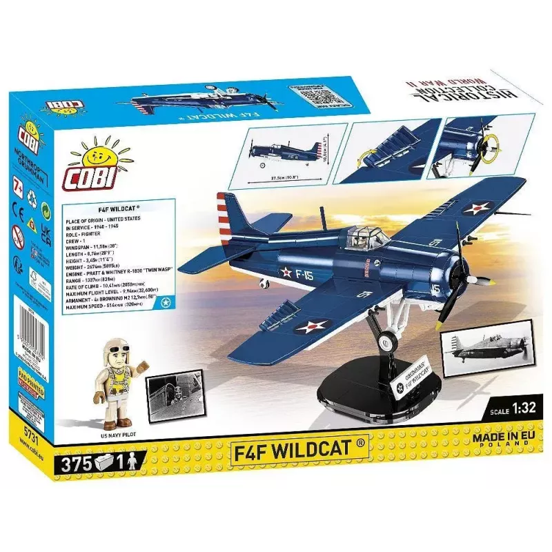 COBI F4F Wildcat Northrop Grumman būvklucīši 375 gab.