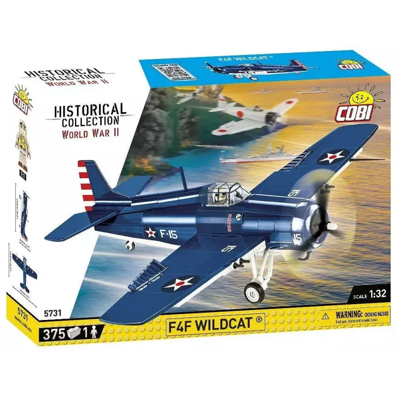 COBI F4F Wildcat Northrop Grumman būvklucīši 375 gab.