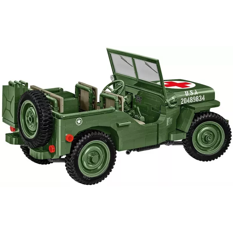 Būvniecības komplekts COBI Willys MB Medical 1131 detaļas, no 10 gadiem