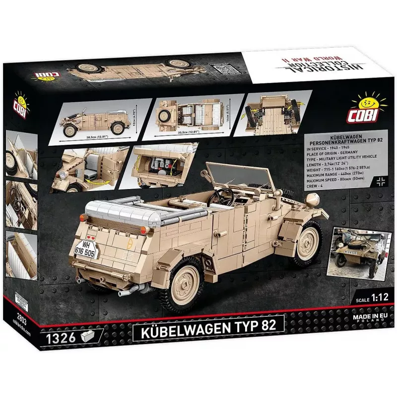 Building set COBI Kübelwagen Typ 82 1326 pieces World War II