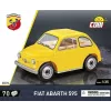 Konstruktors Cobi Fiat Abarth 595 modelis 24514 — mērogs 1:35, kolekcionējams būvējams transportlīdzeklis