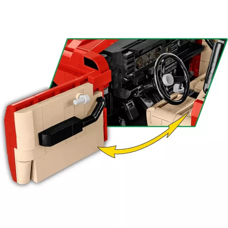 Konstruktors Cobi Lancia Delta HF Integrale mēroga modelis 1:35 COBI-24357, kolekcionējams būvkomplekts