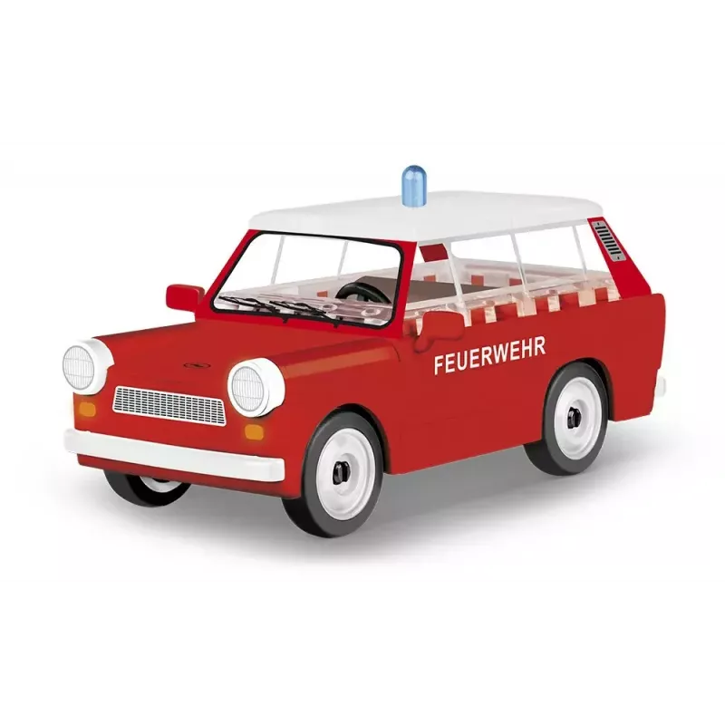 Konstruktoru rotaļlieta Cobi Trabant 601 Universal ugunsdzēsības brigādes komplekta modelis 24555, ķieģeļu būvēšanas komplekts
