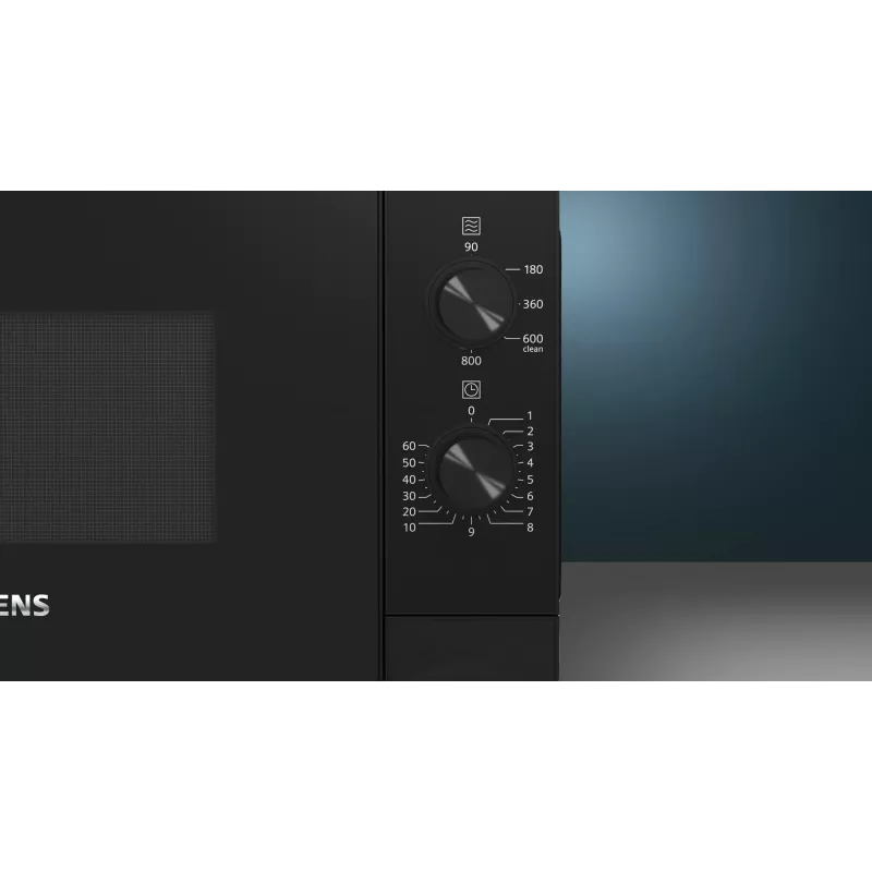 Siemens iQ300 FF020LMB2 mikroviļņu krāsns Melna Solo mikroviļņu krāsns Uz darba virsmas 20 L 800 W