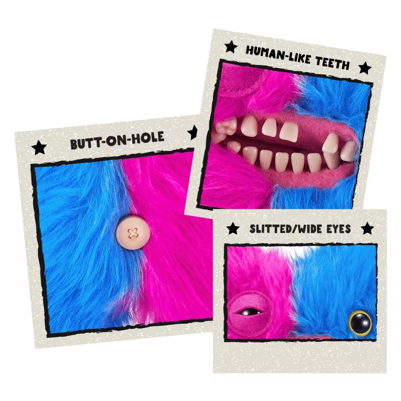 Mīkstā rotaļlieta Zuru Fuggler Misfit Monsters 9 collas — dažāda mīksta figūriņa, viena vienība