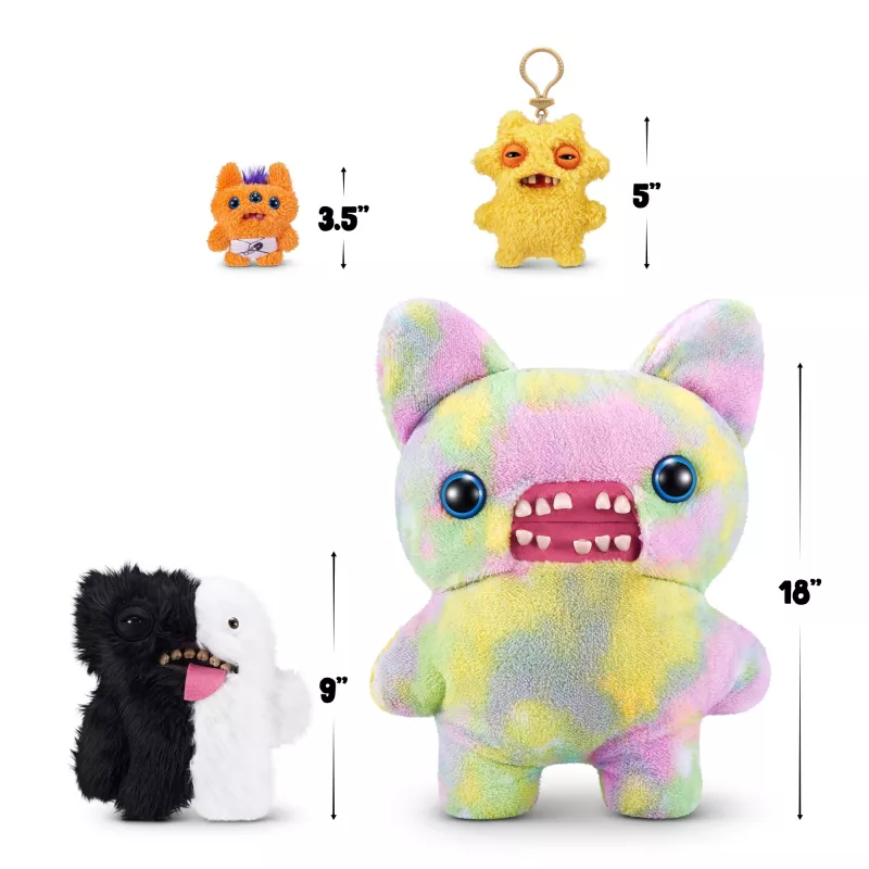 Mīkstā rotaļlieta Zuru Fuggler Misfit Monsters 9 collas — dažāda mīksta figūriņa, viena vienība
