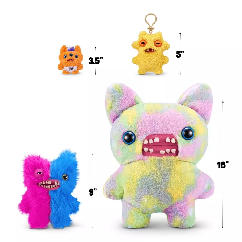 Mīkstā rotaļlieta Zuru Fuggler Misfit Monsters 9 collas — dažāda mīksta figūriņa, viena vienība