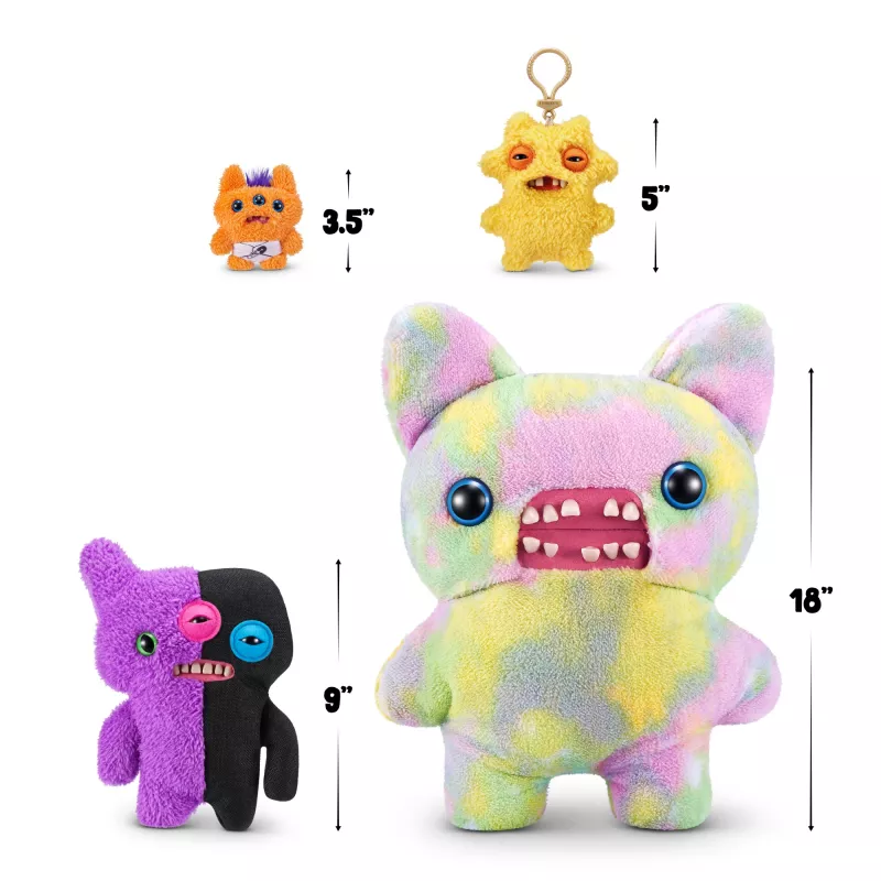 Mīkstā rotaļlieta Zuru Fuggler Misfit Monsters 9 collas — dažāda mīksta figūriņa, viena vienība