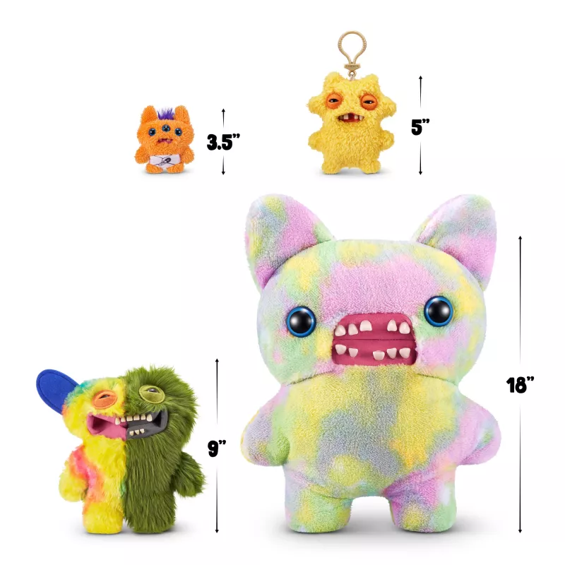 Mīkstā rotaļlieta Zuru Fuggler Misfit Monsters 9 collas — dažāda mīksta figūriņa, viena vienība