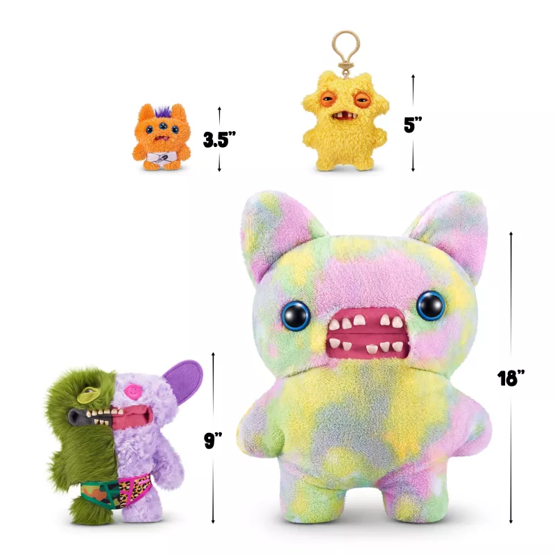 Mīkstā rotaļlieta Zuru Fuggler Misfit Monsters 9 collas — dažāda mīksta figūriņa, viena vienība
