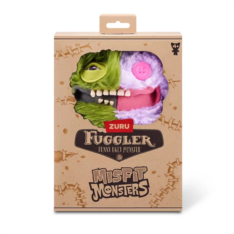 Mīkstā rotaļlieta Zuru Fuggler Misfit Monsters 9 collas — dažāda mīksta figūriņa, viena vienība