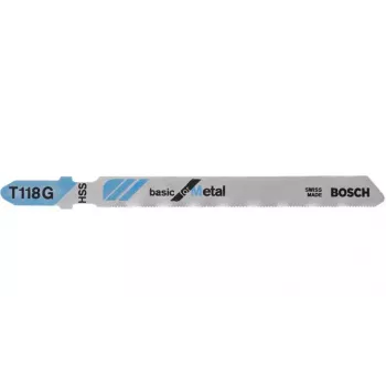 Finierzāģa asmeņi Bosch T 118 G Basic metālam 2608631674