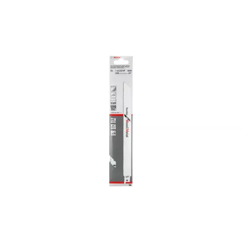 Zobenzāģa asmens Bosch S 1122 VF Bimetal 22,5 cm 10-14 TPI
