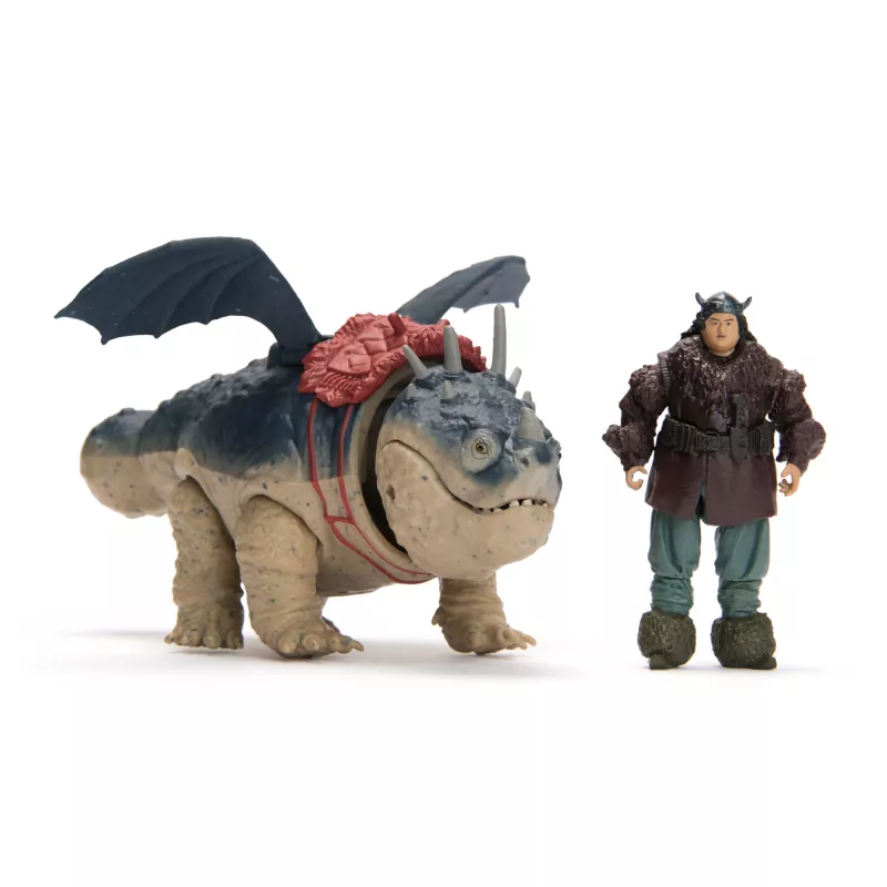 Darbības figūriņu komplekts Spinmaster – DreamWorks Dragons: Gronckle & Fishlegs, Daudzkrāsains, 4+ gadi