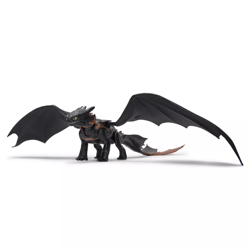 Darbības figūra Spinmaster Ultimate Plasma Blast Toothless 25 collu spārni ar gaismu un skaņu, vecumam no 4 gadiem