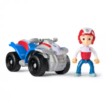 PAW Patrol, Raidera kvadricikla rotaļlieta ar kolekcionējamu figūriņu, ilgtspējīgi veidotas rotaļlietas zēniem un meitenēm vecumā no 3 gadiem