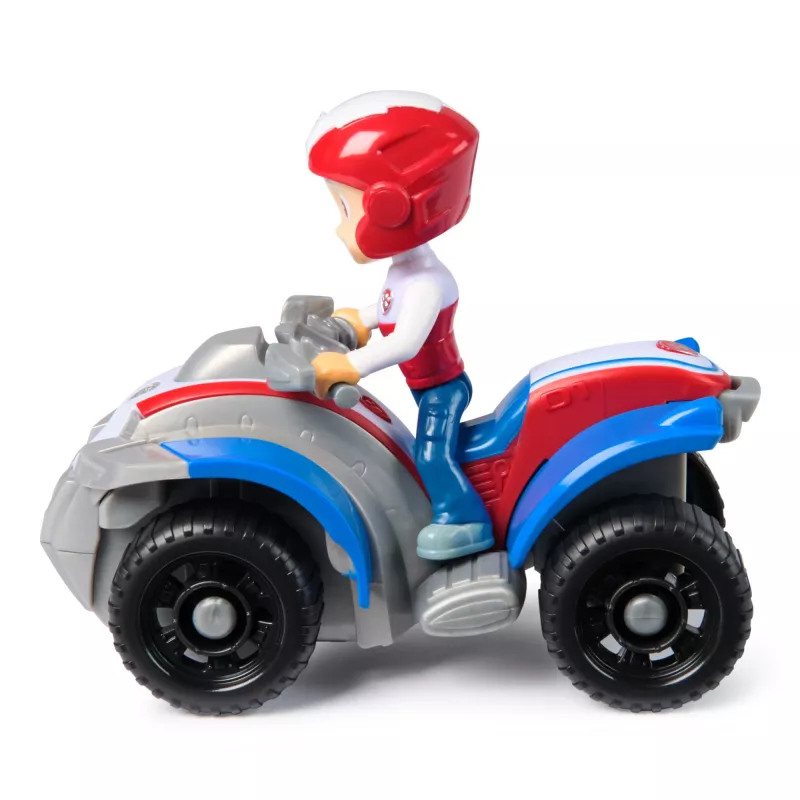 PAW Patrol, Raidera kvadricikla rotaļlieta ar kolekcionējamu figūriņu, ilgtspējīgi veidotas rotaļlietas zēniem un meitenēm vecumā no 3 gadiem