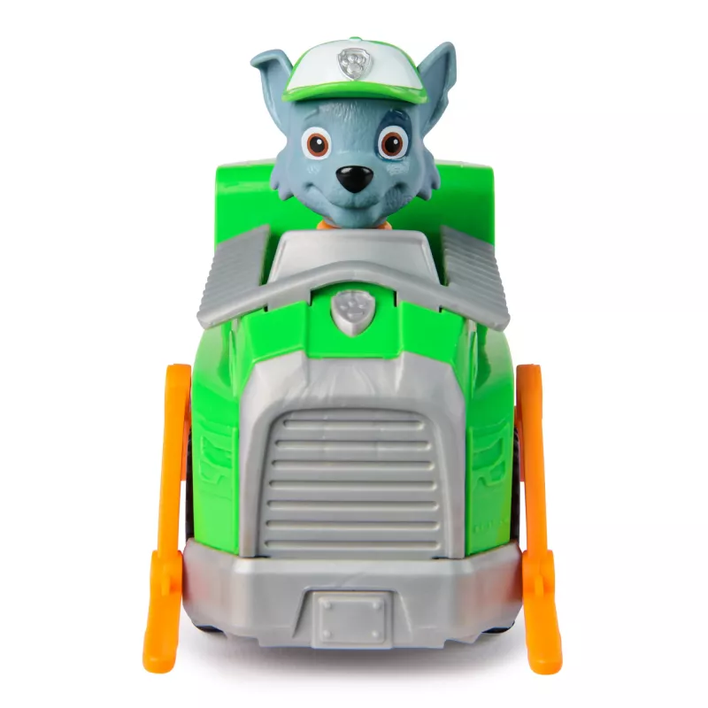 PAW Patrol, Rokija pārstrādes kravas automašīna, rotaļu transportlīdzeklis ar kolekcionējamu darbības figūriņu, ilgtspējīgi veidotas bērnu rotaļlietas zēniem un meitenēm no 3 gadu vecuma