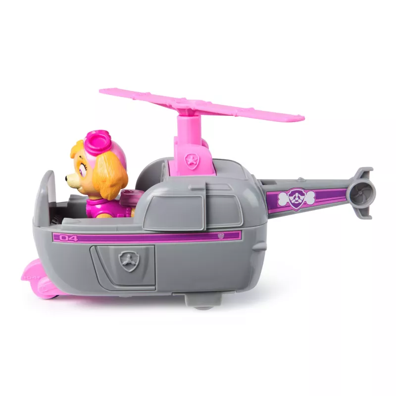 PAW Patrol , Skye’s helikopters, rotaļu transportlīdzeklis ar kolekcionējamu figūriņu, ilgtspējīgi domātas bērnu rotaļlietas zēniem un meitenēm no 3 gadu vecuma
