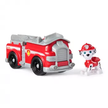 PAW Patrol, Maršala ugunsdzēsēju mašīna, rotaļu transportlīdzeklis ar kolekcionējamu figūriņu, videi draudzīgas rotaļlietas zēniem un meitenēm no 3 gadu vecuma