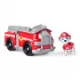 PAW Patrol, Maršala ugunsdzēsēju mašīna, rotaļu transportlīdzeklis ar kolekcionējamu figūriņu, videi draudzīgas rotaļlietas zēniem un meitenēm no 3 gadu vecuma