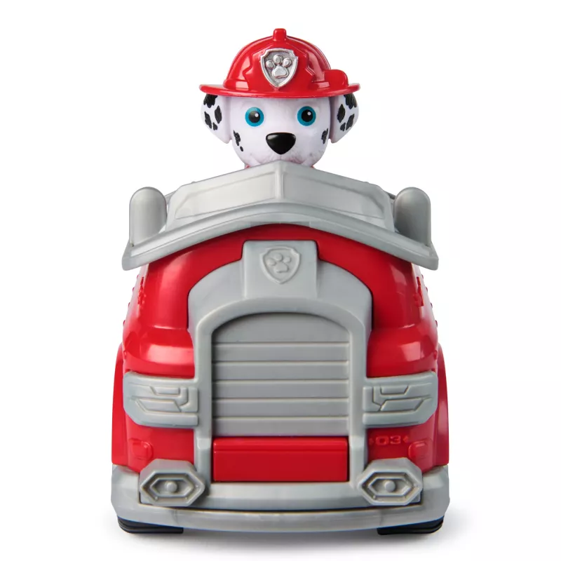 PAW Patrol, Maršala ugunsdzēsēju mašīna, rotaļu transportlīdzeklis ar kolekcionējamu figūriņu, videi draudzīgas rotaļlietas zēniem un meitenēm no 3 gadu vecuma