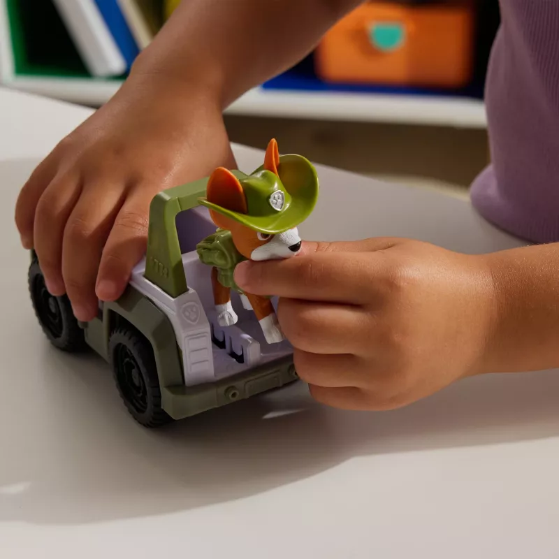 PAW Patrol Tracker džungļu glābšanas transportlīdzeklis, zaļš, plastmasa