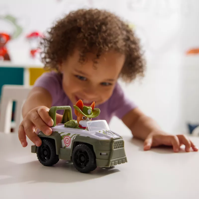 PAW Patrol Tracker džungļu glābšanas transportlīdzeklis, zaļš, plastmasa