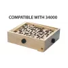 Koka labirinta galda spēle Ravensburger BRIO Labyrinth Boards, melna, 273×228×9 mm, vecumam 6+