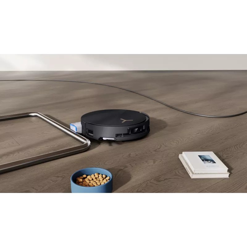 Robotu putekļsūcējs Ecovacs Deebot X8 Pro Omni, melns, putekļu maiss 0.22 L, darbības laiks 145 min, litija jonu 6400 mAh