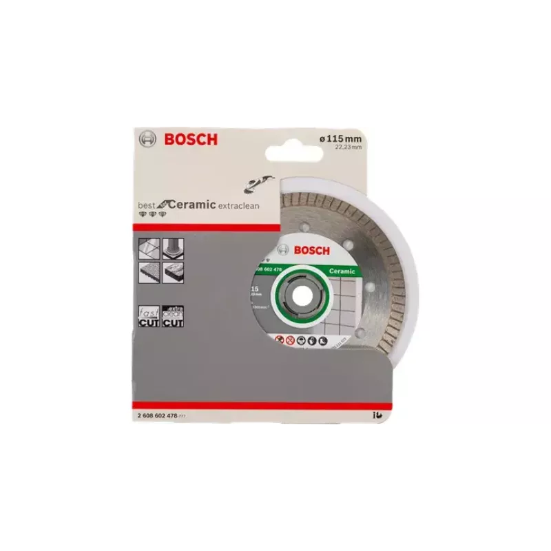Bosch Best for Ceramic Extra Clean Turbo dimanta griešanas disks, 12,5 cm