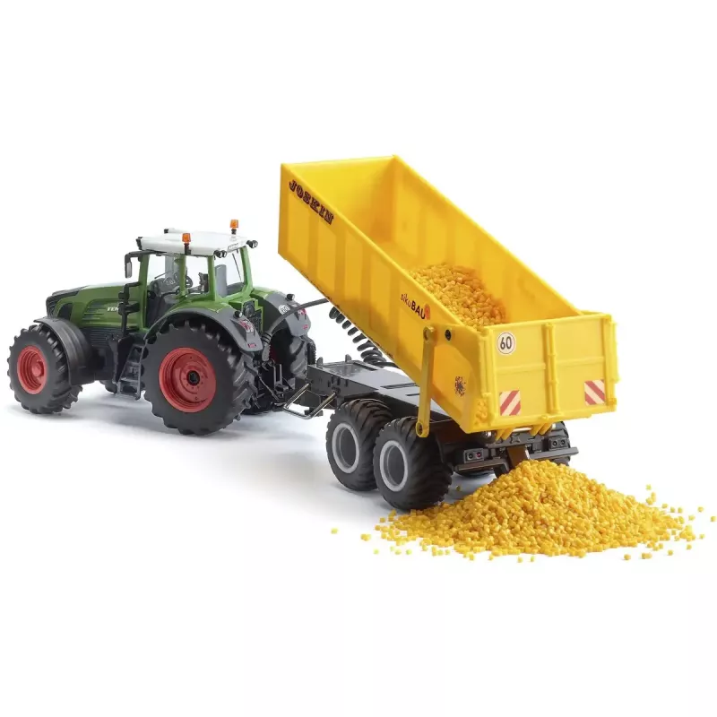 Rotaļu traktors Siku Fendt 939 ar Joskin piekabi, liešanas 1:32 mērogā