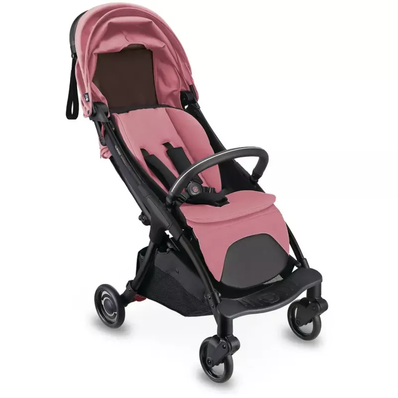 Stroller GLOBBER Stroll Lite rozā – kompakti, viegli salokāmi rati