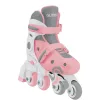 Bērnu mācību skrituļslidas GLOBBER 2 in 1 izmērs 30–33 rozā – regulējams iesācēju inline/quad komplekts