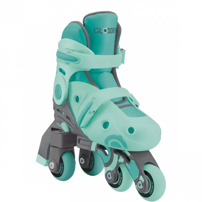 Skates GLOBBER Learning Skates 2 in 1 size 26–29 mint — regulējamas bērnu mācību slidas