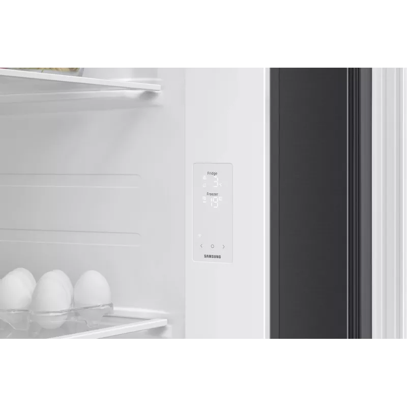 Samsung Series 6 RS70F65QEF sāniski blakus novietojams ledusskapis Brīvi stāvošs 659 L Melns